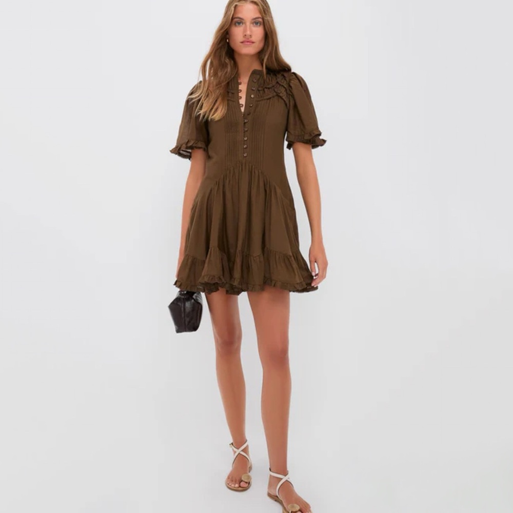NWT Isabel Marant Ruffled Boho Celyana Mini Dress - Picture 6 of 15